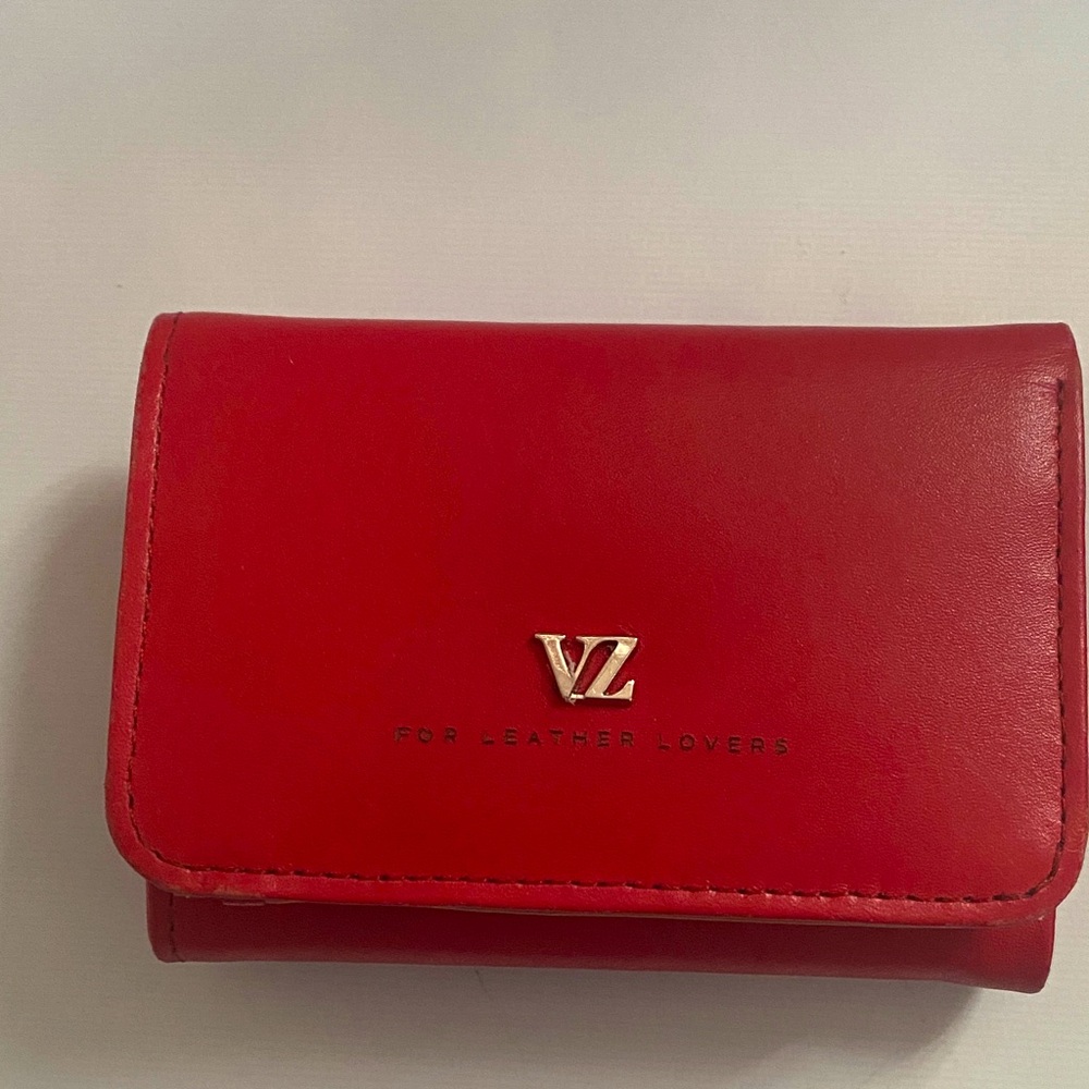 Red Leather Wallet by VZ
